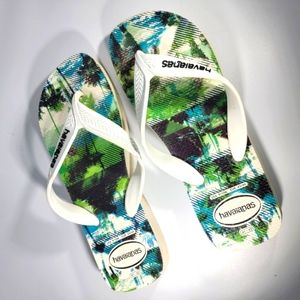 Havaianas 9/10 Mens Surf Flip Flops Sandals Shoes Photoprint Surfer White